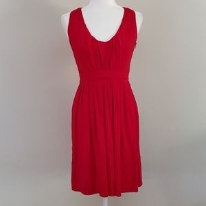 Prada Red Sleeveless Knee length Dress Sz 8